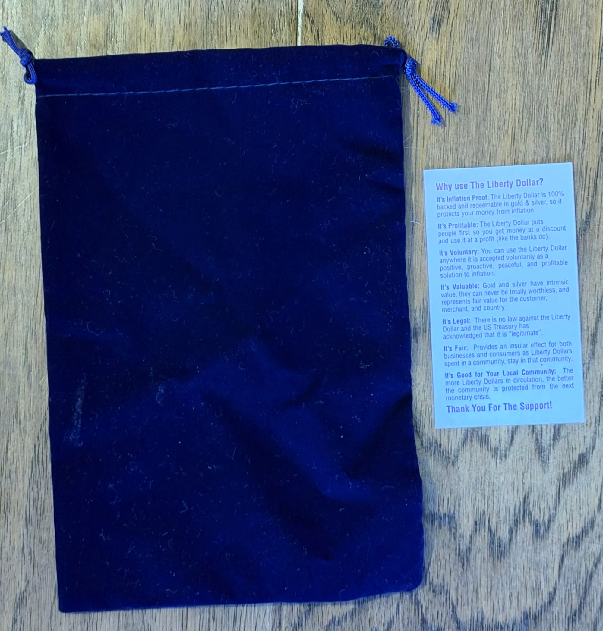 Chiropractic Dollar pouch reverse