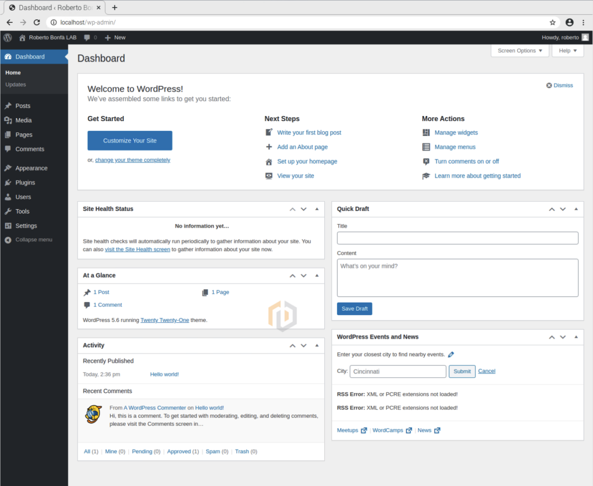 Wordpress su Raspberry