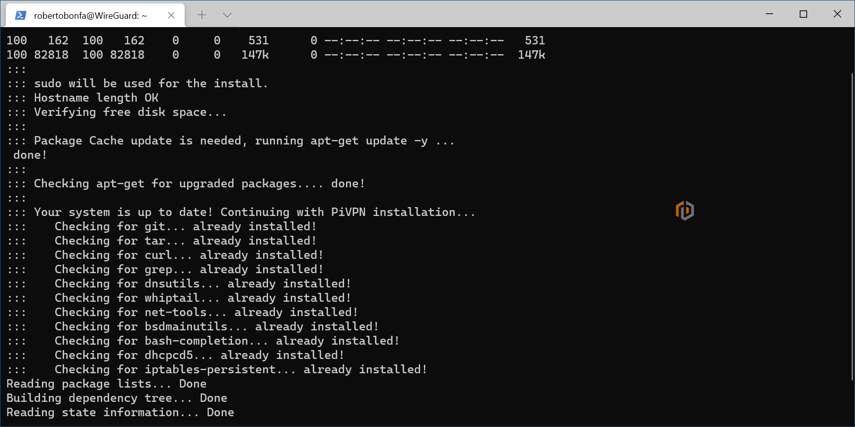 Server VPN - PiVPN - WireGuard