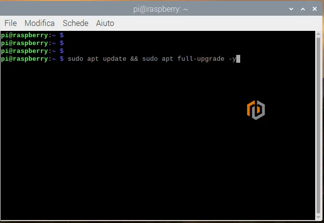 Raspberry Pi OS su VMware