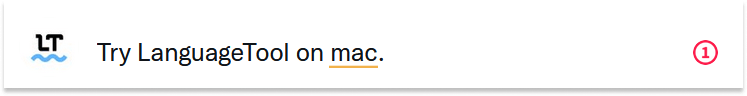 LanguageTool’s browser add-on for Apple Mac