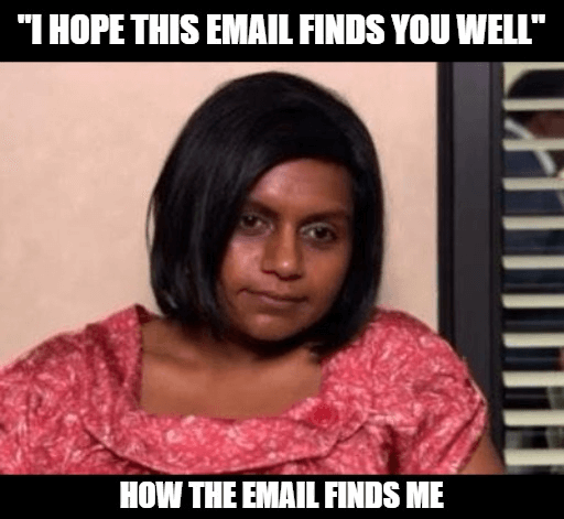 What are I hope this email find you well alternatives formal?