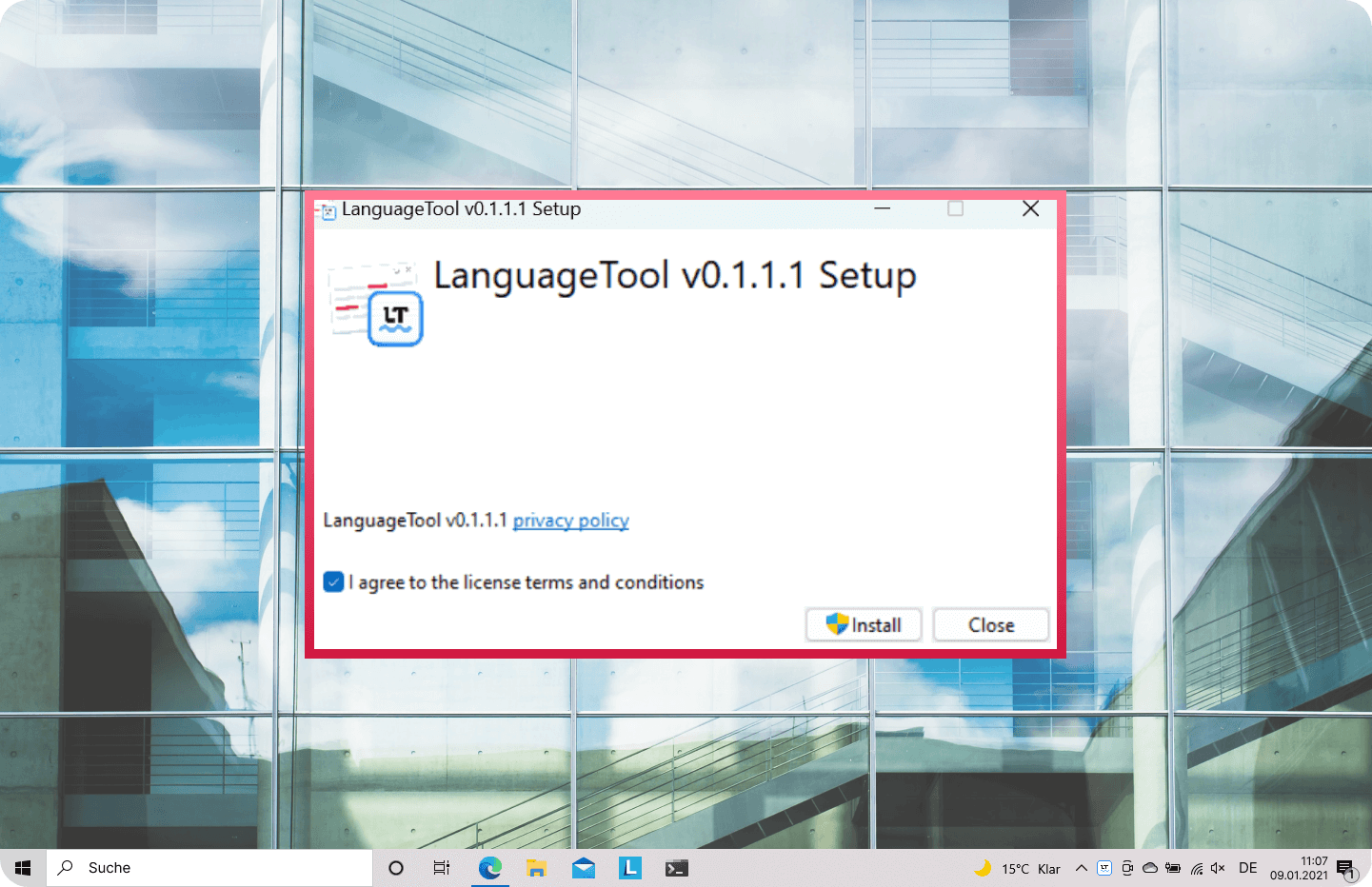 LanguageTool für Windows kann nicht installiert werden : LanguageTool