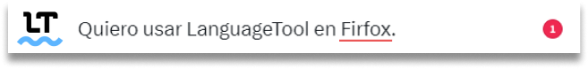 Errores detectados por LanguageTool en Firefox