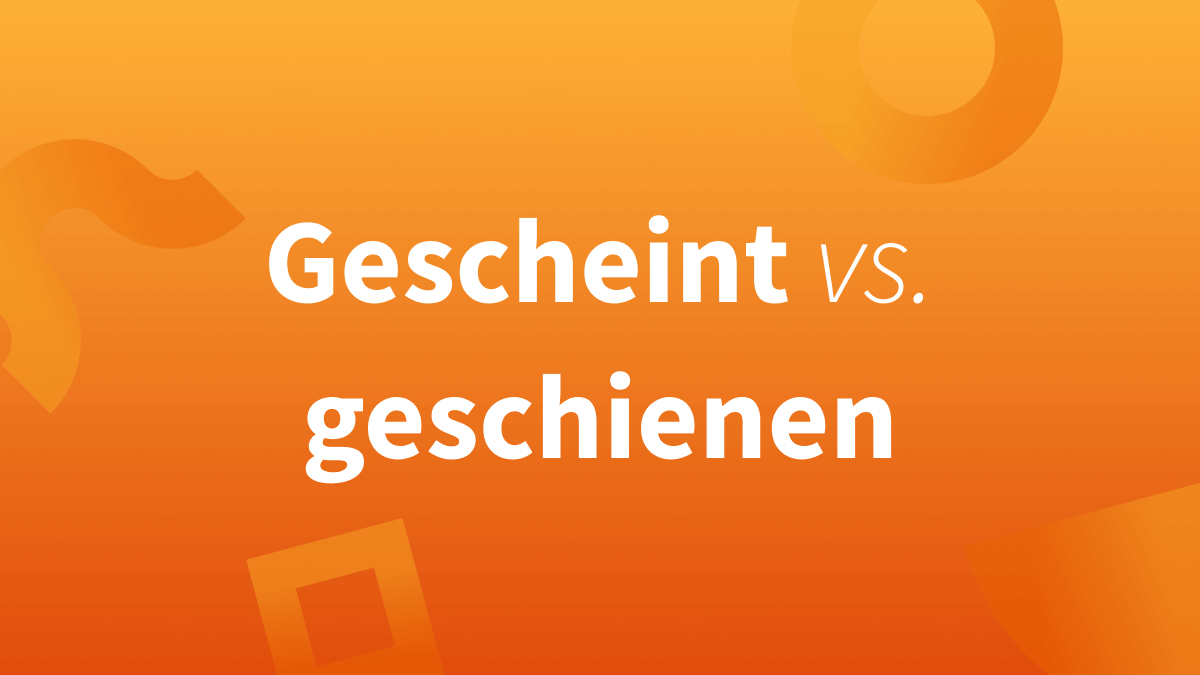 Die Sonne Hat Geschienen Oder Gescheint