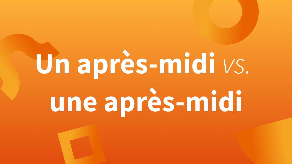 Doiton dire « Bonne aprèsmidi » ou « Bon aprèsmidi