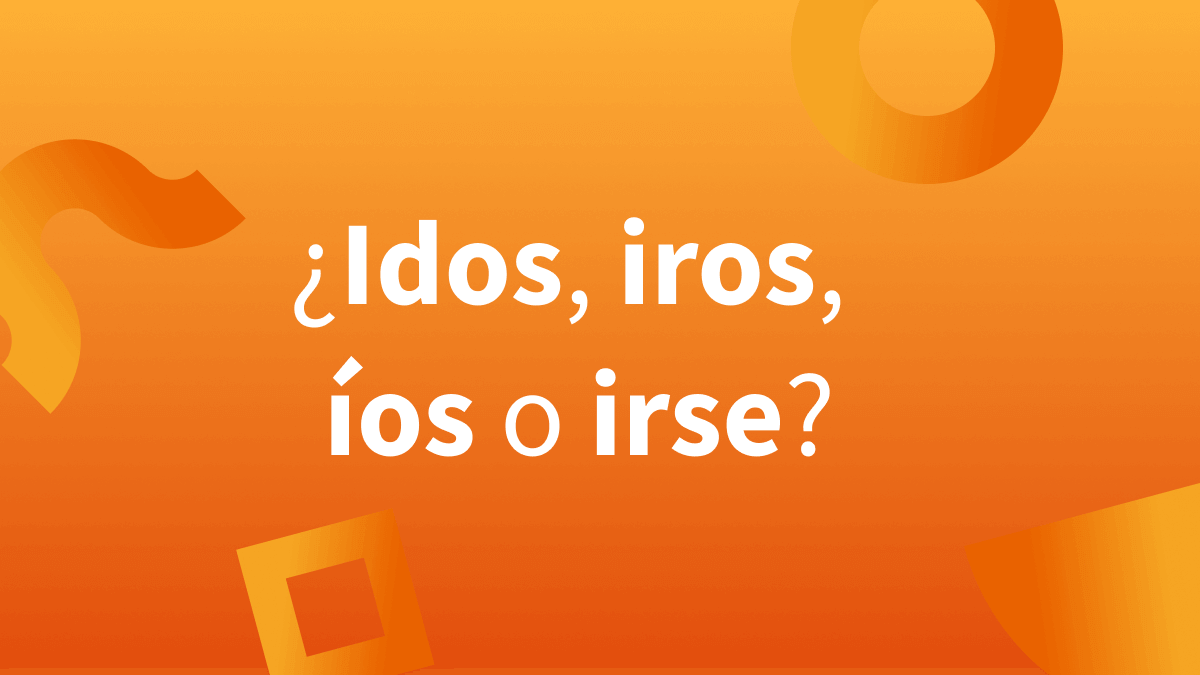 ¿Es correcto usar iros o idos como imperativo de irse?