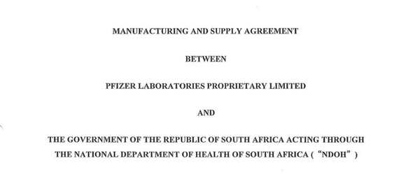 Purchase Agreement That South Africa Signed With Pfizer Released | Proves Fraud | Made Unconstitutionally, Subverted Informed Consent And Natural Rights