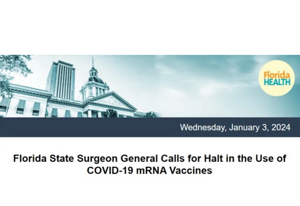 Florida Surgeon General Dr. Joseph Ladapo | “These vaccines are not appropriate for use in human beings,”  | Calling for a complete halt of the mRNA COVID-19 vaccines