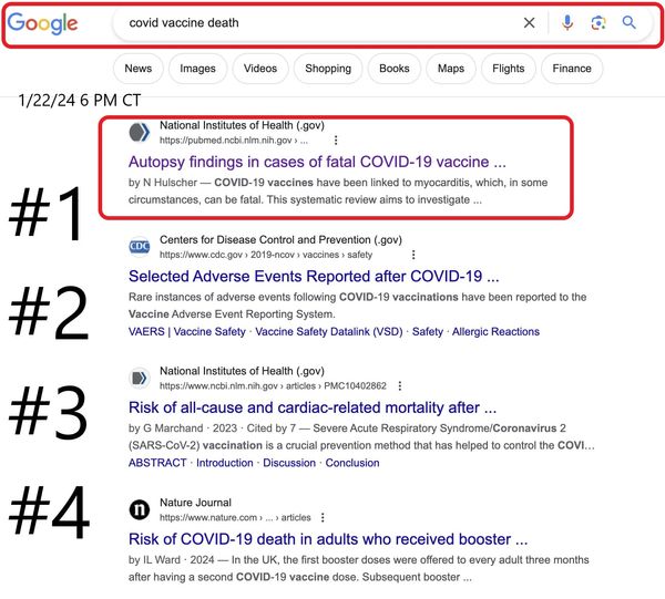 Trending #1 in Google: Sudden, Unexplained Death Among The Vaccinated