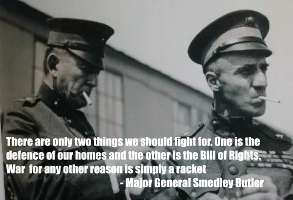 There are only two things we should fight for, One is the defense of our homes and the other is the Bill of Rights | War for any other reason is simply a racket