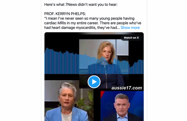 Former President of Australian Med Assoc Prof. Kerryn Phelps’ Leaked Audio on Vax Injuries