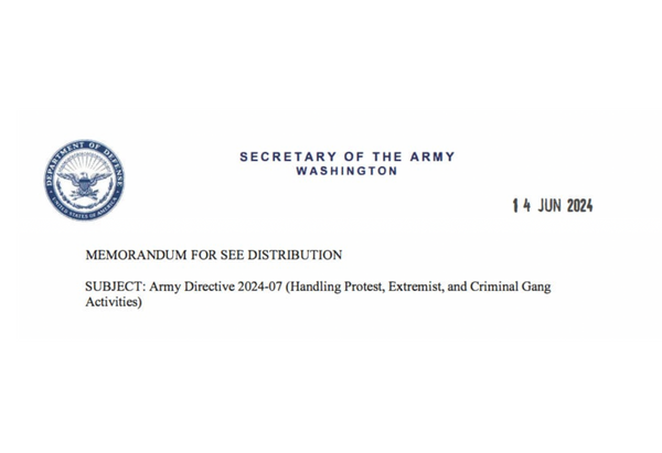 Army Directive 2024-07 Handling Protest, Extremist, and Criminal Gang Activities | Bans Discussion Of Any Issues The Military Considers Extremist (aka The Truth) | Even When Off Duty