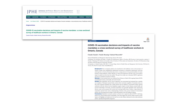 The Impact Of Vaccine Mandates To Healthcare Workers In Canada