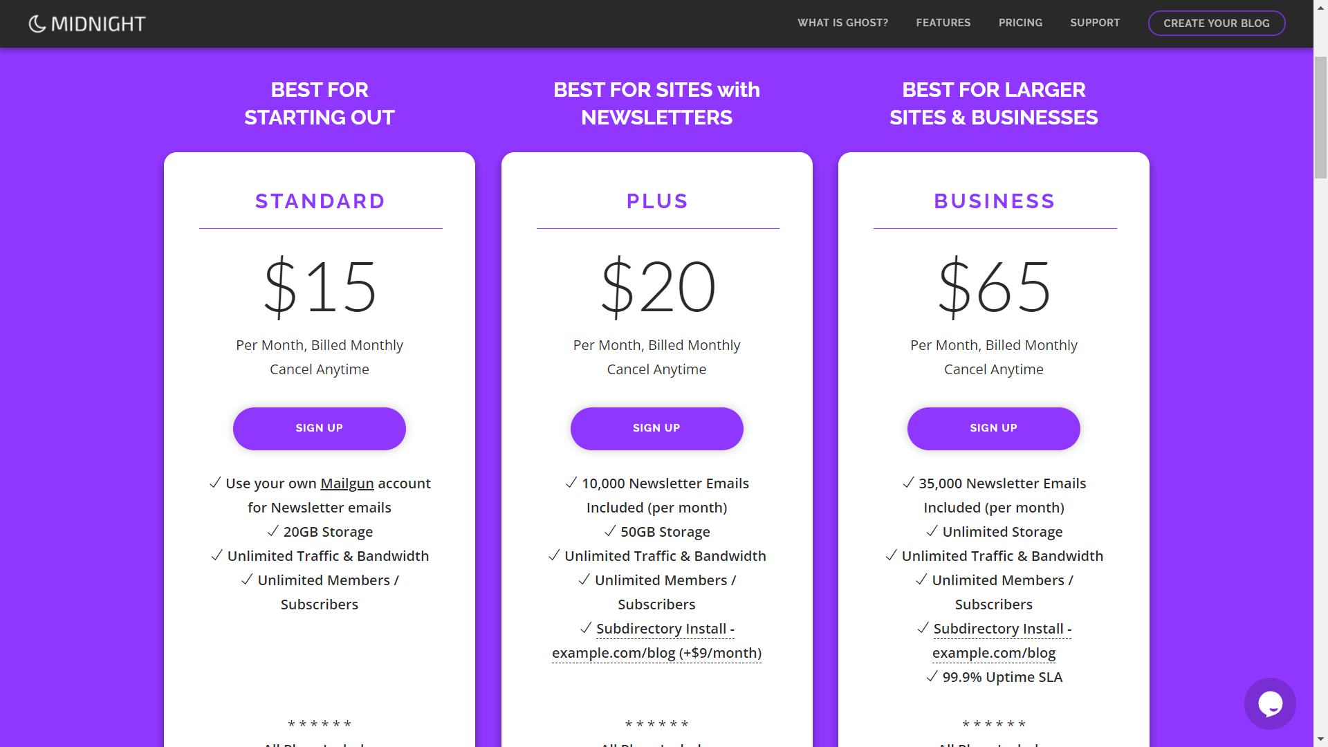 Midnight pricing.