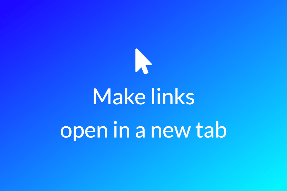 How to make Ghost open links in a new tab