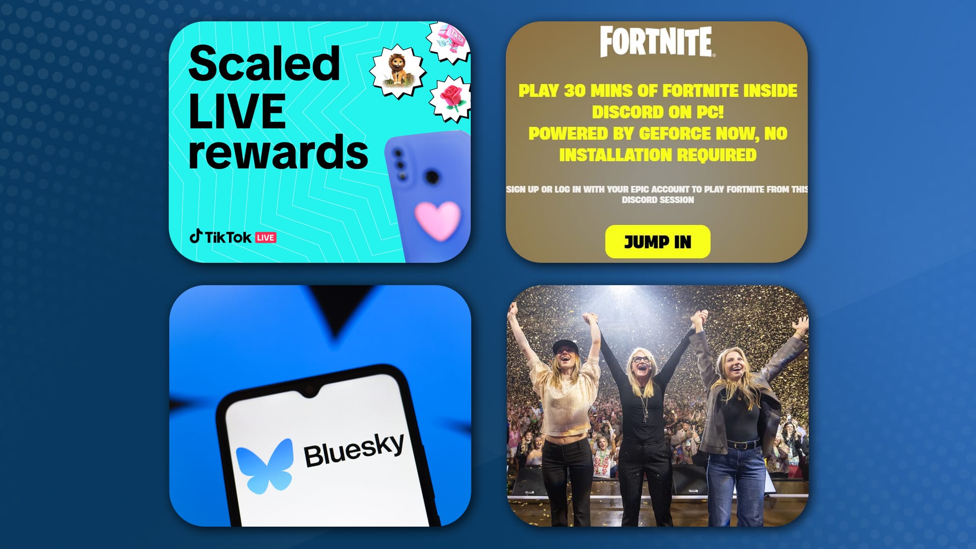 Scaled Live Rewards, Fortnite x Discord, Bluesky 38M + Creators Cashing in on Events