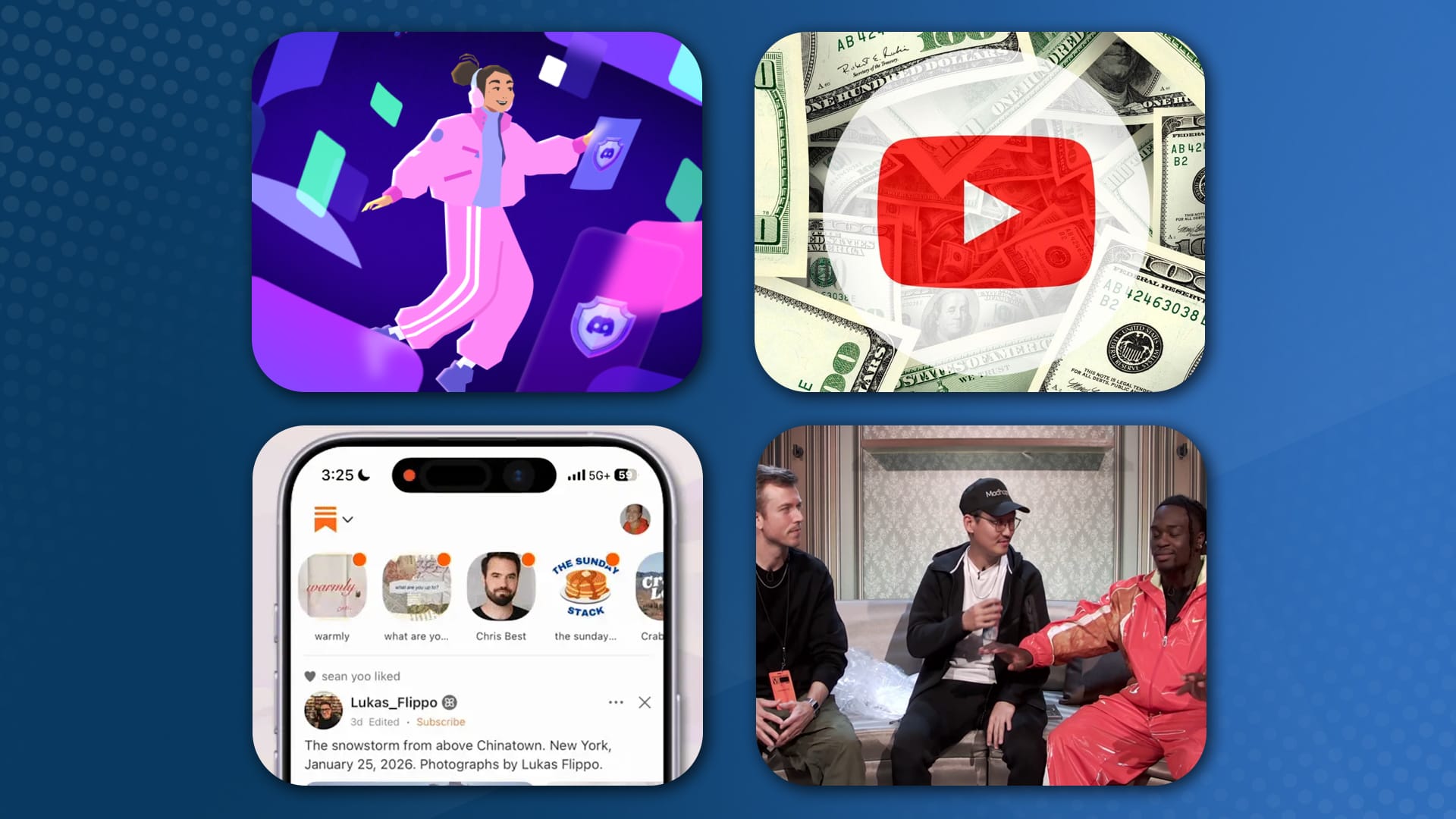 Discord Teen by Default, YouTube $60B, Substack Stories + WhatNot's New Record