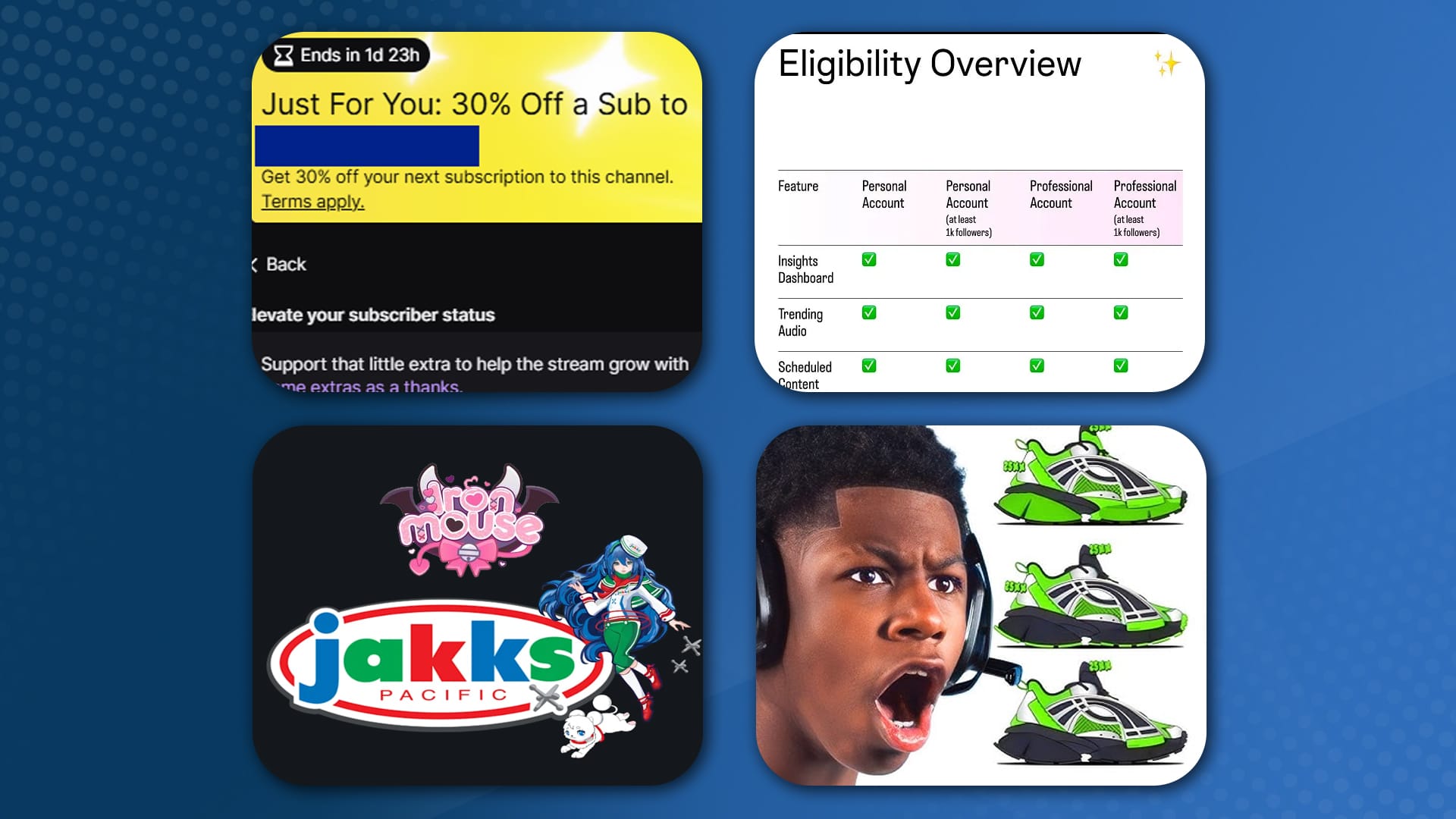 Instagram Updates Eligibility, Twitch Discount, X Chat App, and Rakai's New Shoes