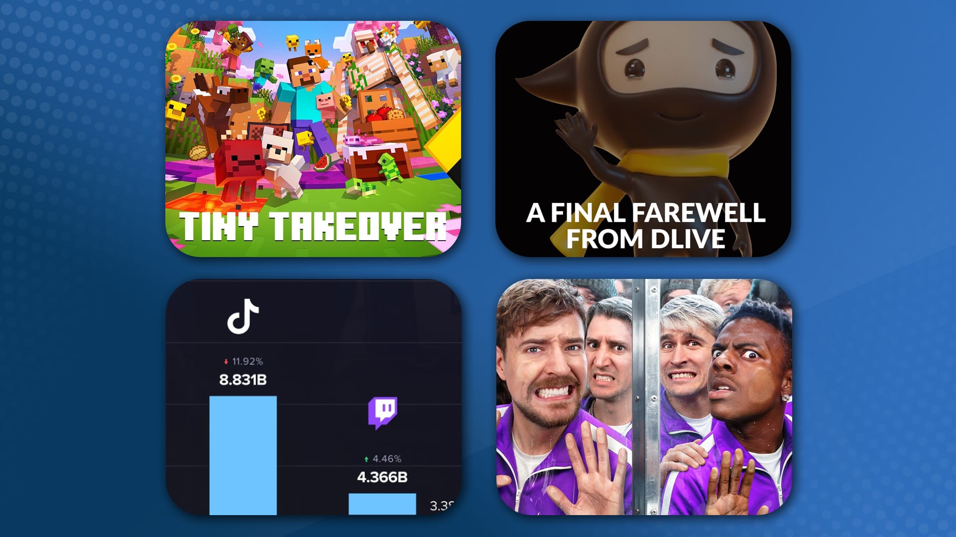 Twitch Finally Pays Fairly, DLive Shutdown, TikTok Loses Live Viewership + MrBeast Streamer Event