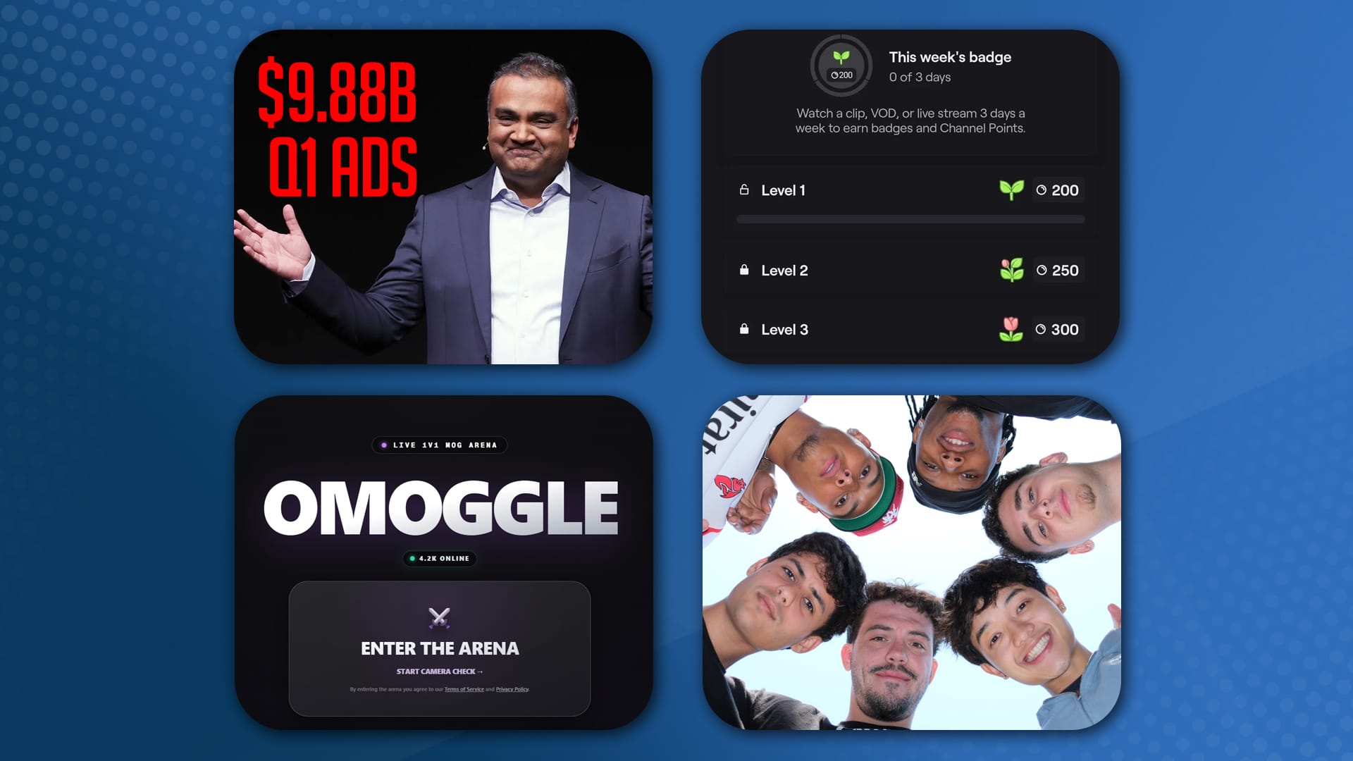 YouTube Earnings, Twitch Weekly Badge, Mog on Strangers + Faze Now CORE