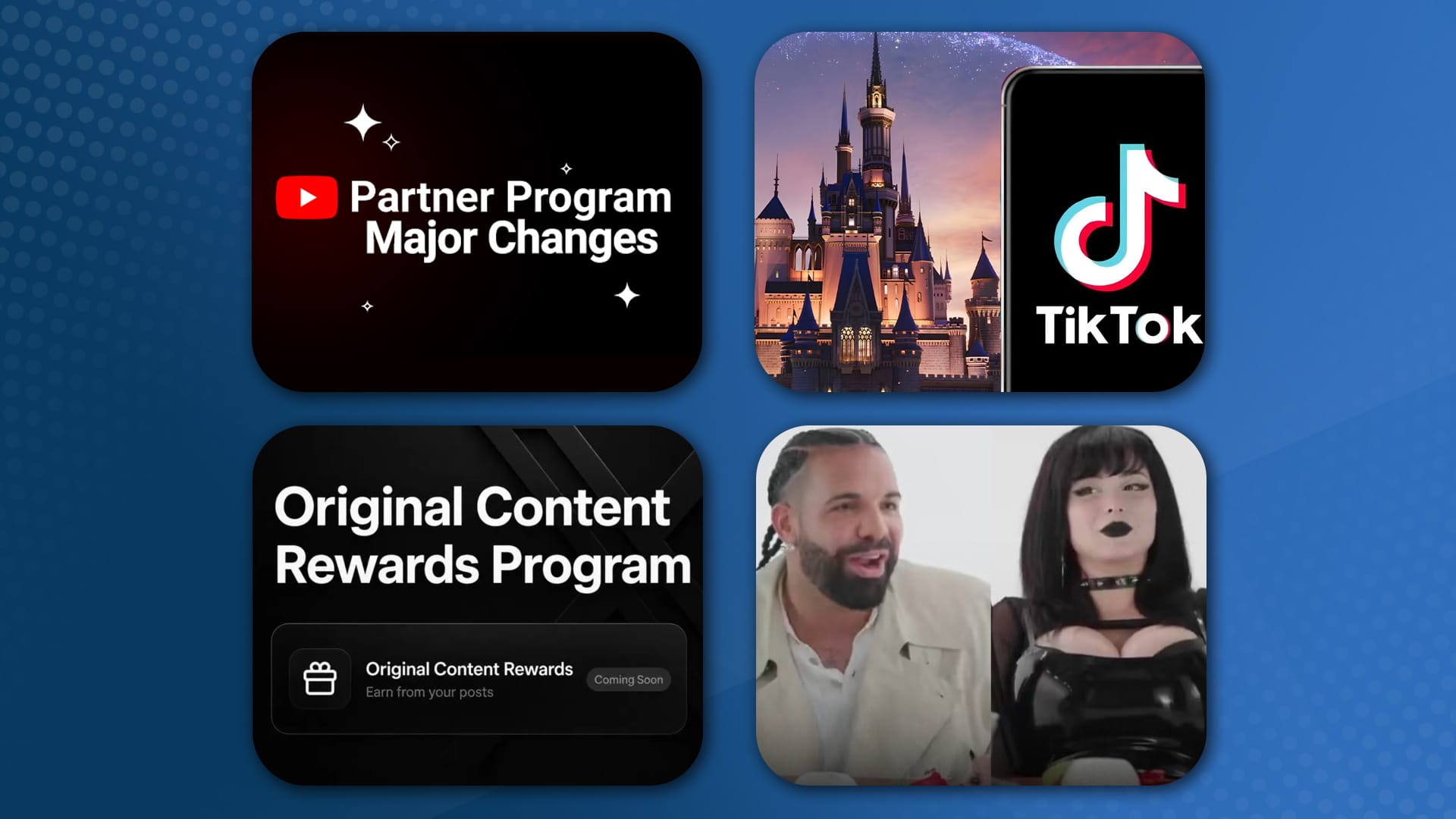 YouTube Partner Program Updates, TikTok Disney, + Twitter X's Original Content Rewards