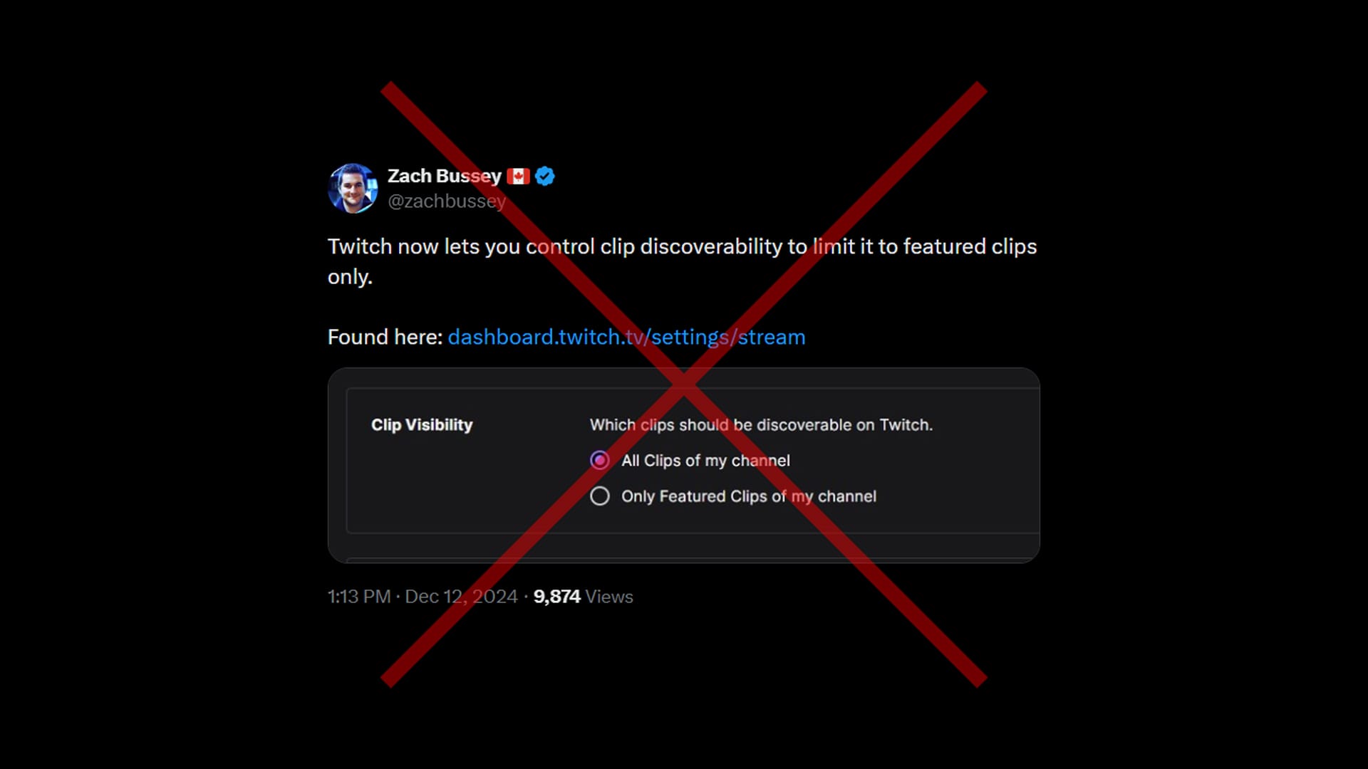 Twitch Kills "Featured Clips" Function