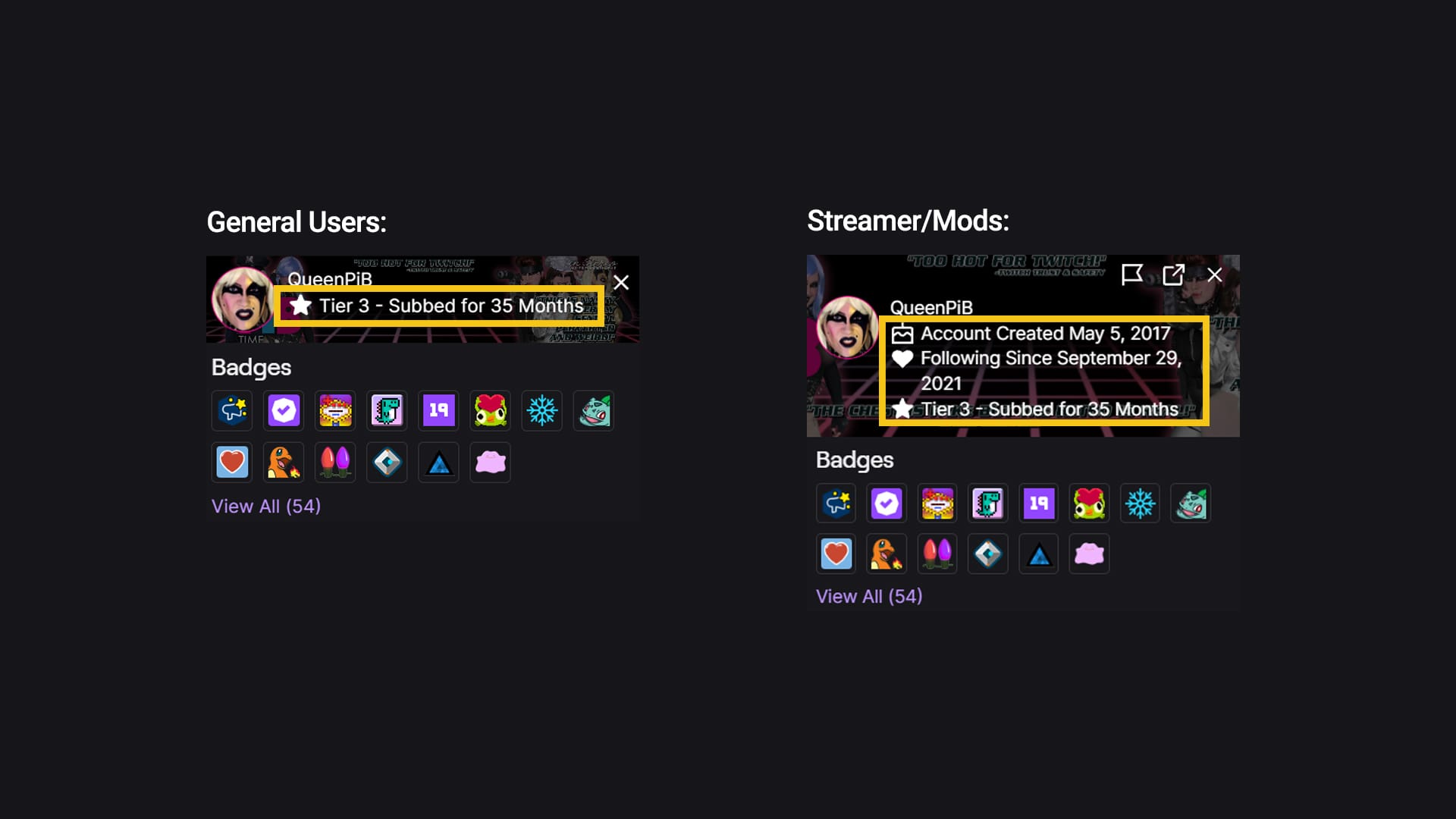Twitch Removes Following Since from General View