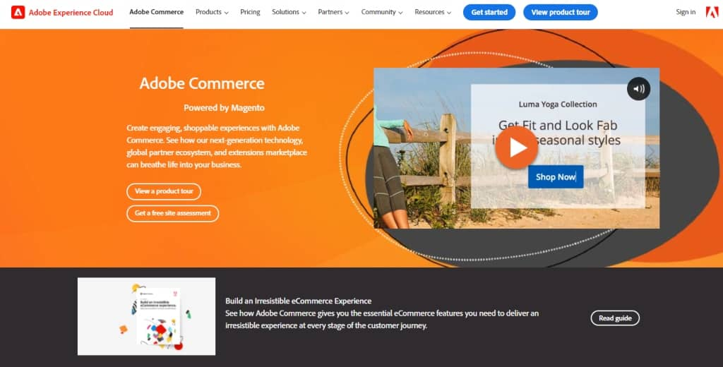 best ecommerce platform - Adobe Commerce screenshot