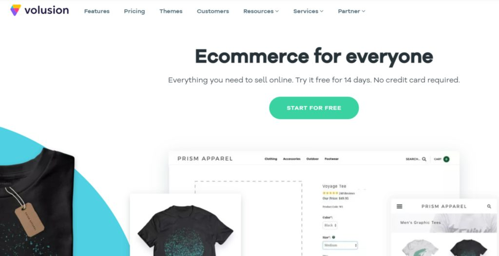 best ecommerce platform - Volusion screenshot