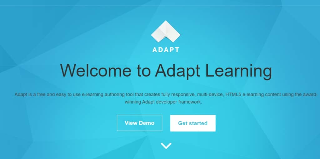 course creation software - Adapt screenshot