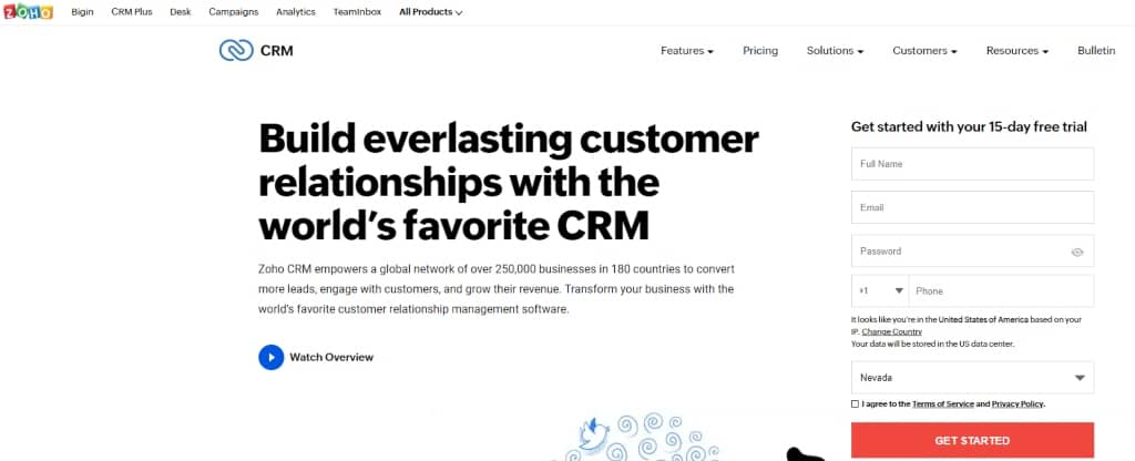 Zoho CRM