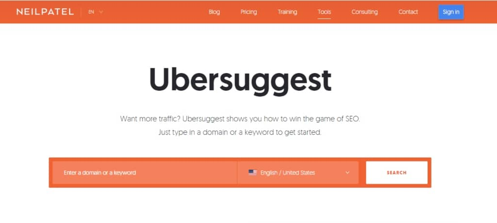 Ubersuggest