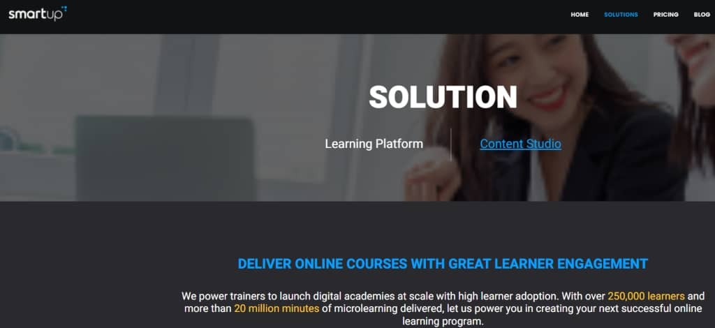 microlearning platform - Smartup.io screenshot