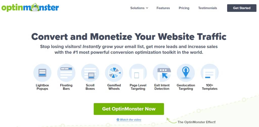 affiliate marketing tools - OptinMonster screenshot