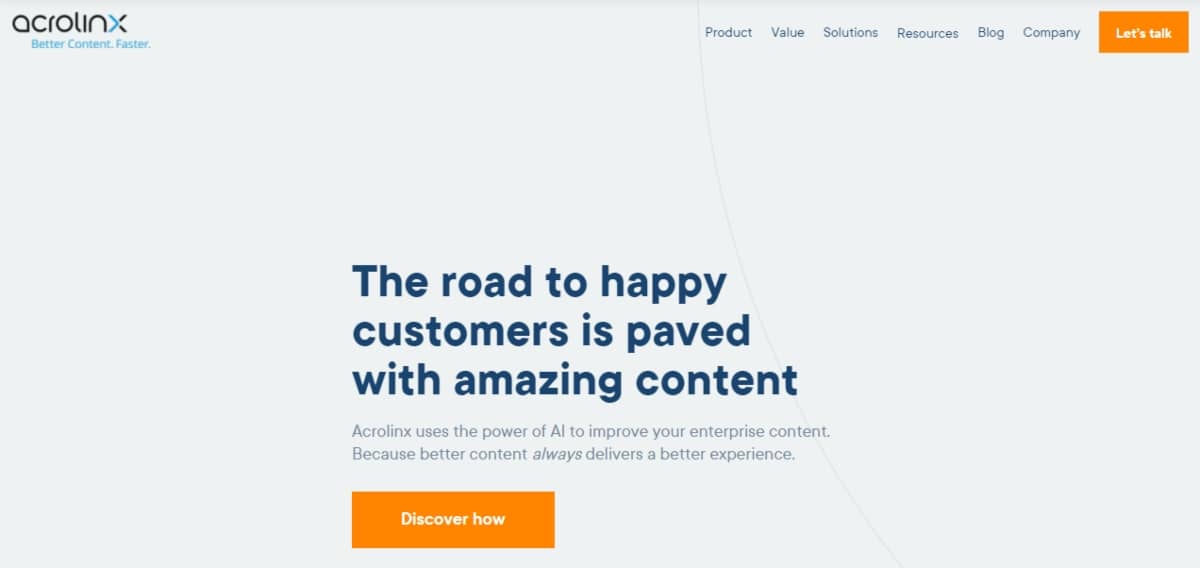 content marketing platform - Acrolinx screenshot