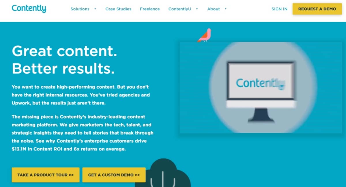 content marketing platform - Contently screenshot