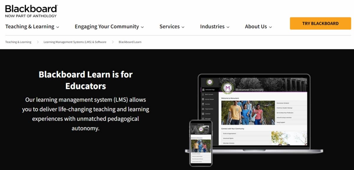 LMS software - Blackboard
