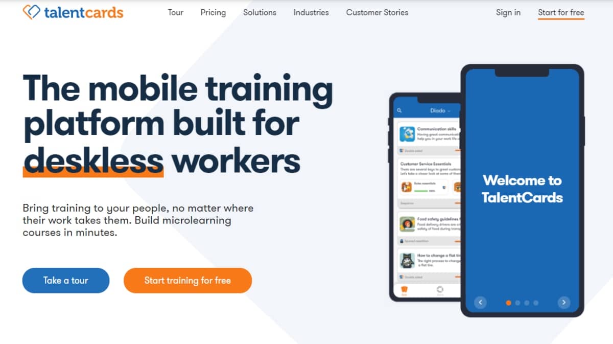 LMS software - TalentCards