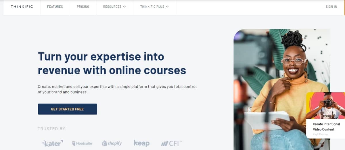 LMS software - Thinkific