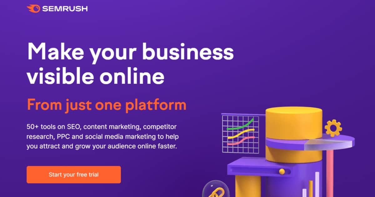 b2b marketing tools - SEMRush