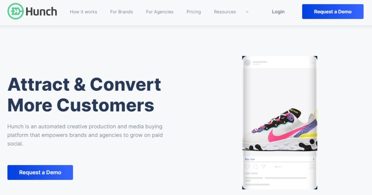 ecommerce marketing automation - Hunch screenshot