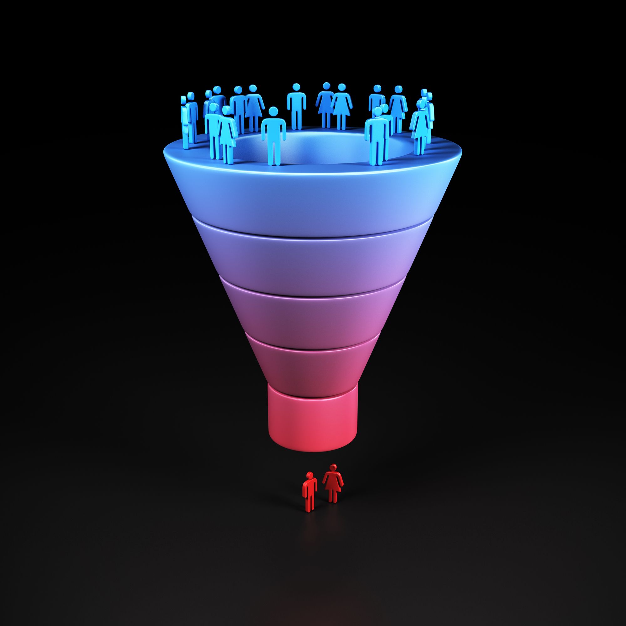 email marketing funnel - sales funnel concept