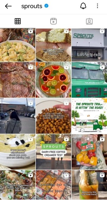 social media advertising - Sprouts Instagram post