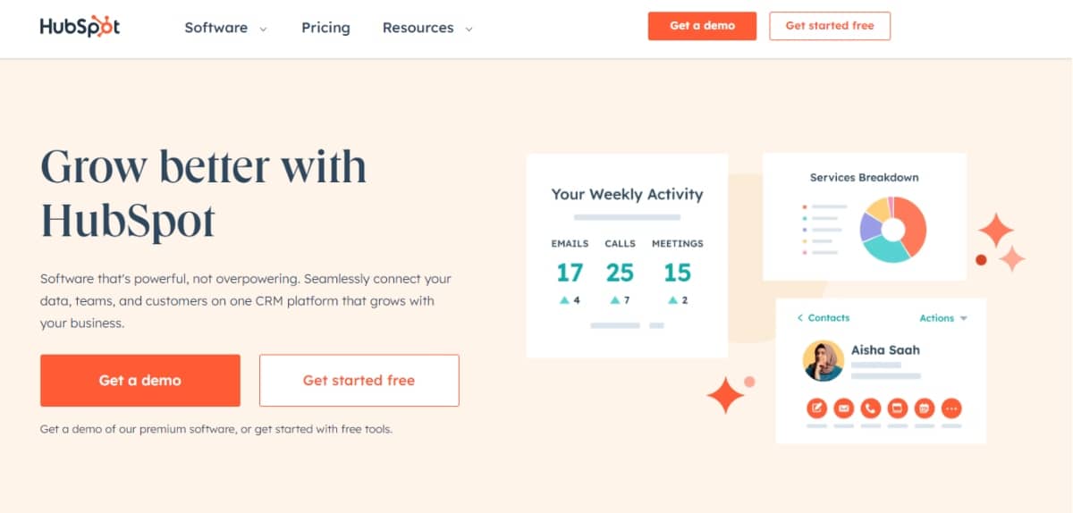 ai marketing tools - HubSpot screenshot