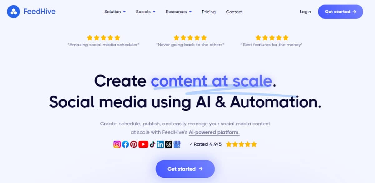 ai tools for social media - FeedHive screenshot