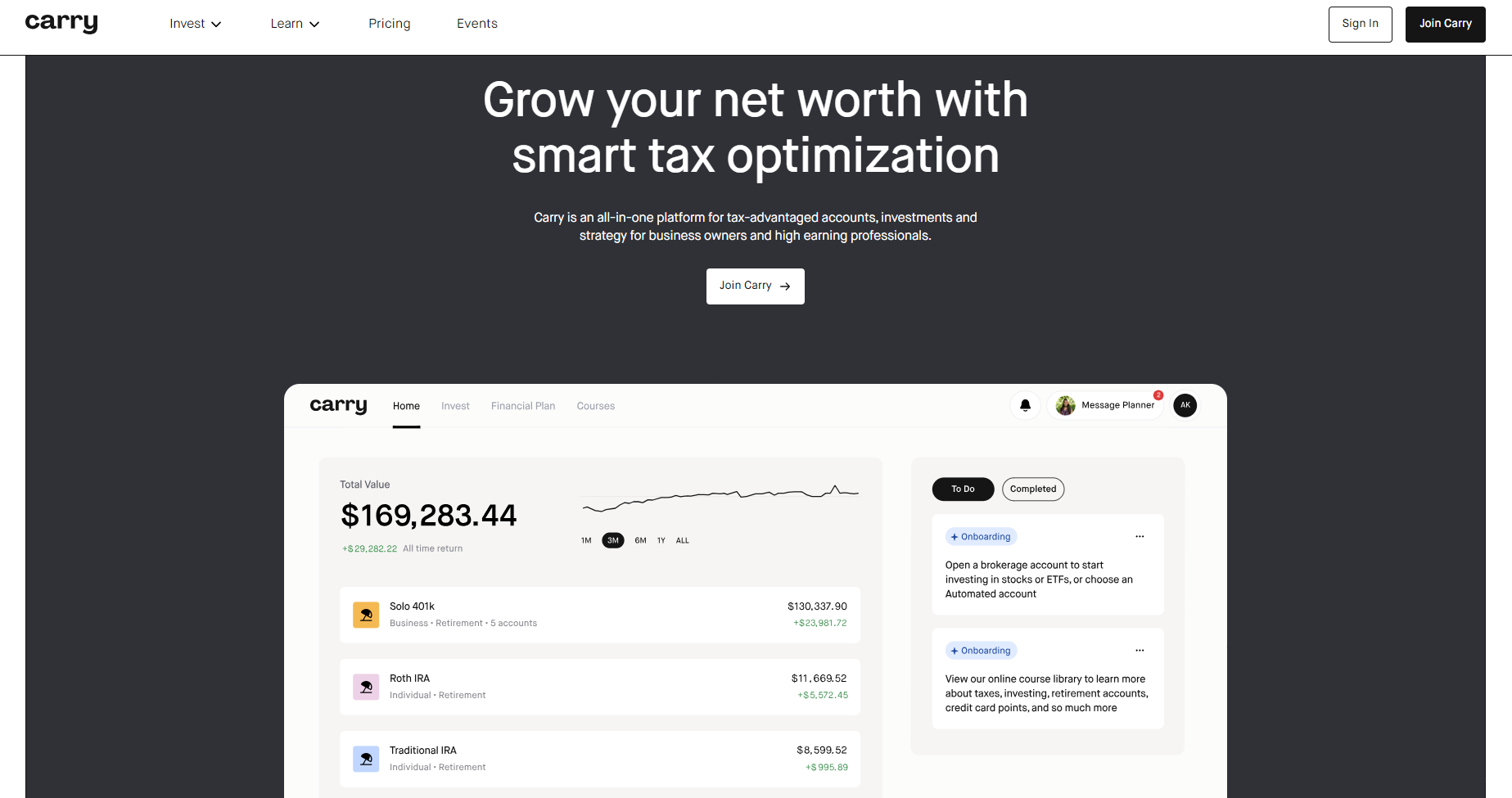 Why We Invested in Carry Advisors