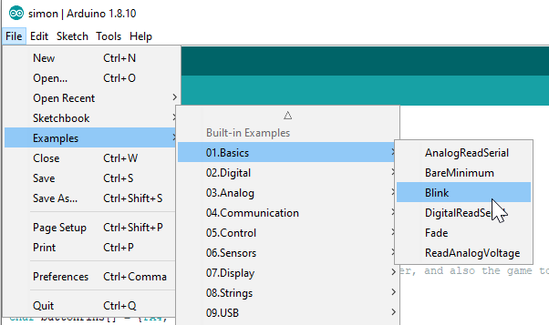 how to change preferences to let arduino save files