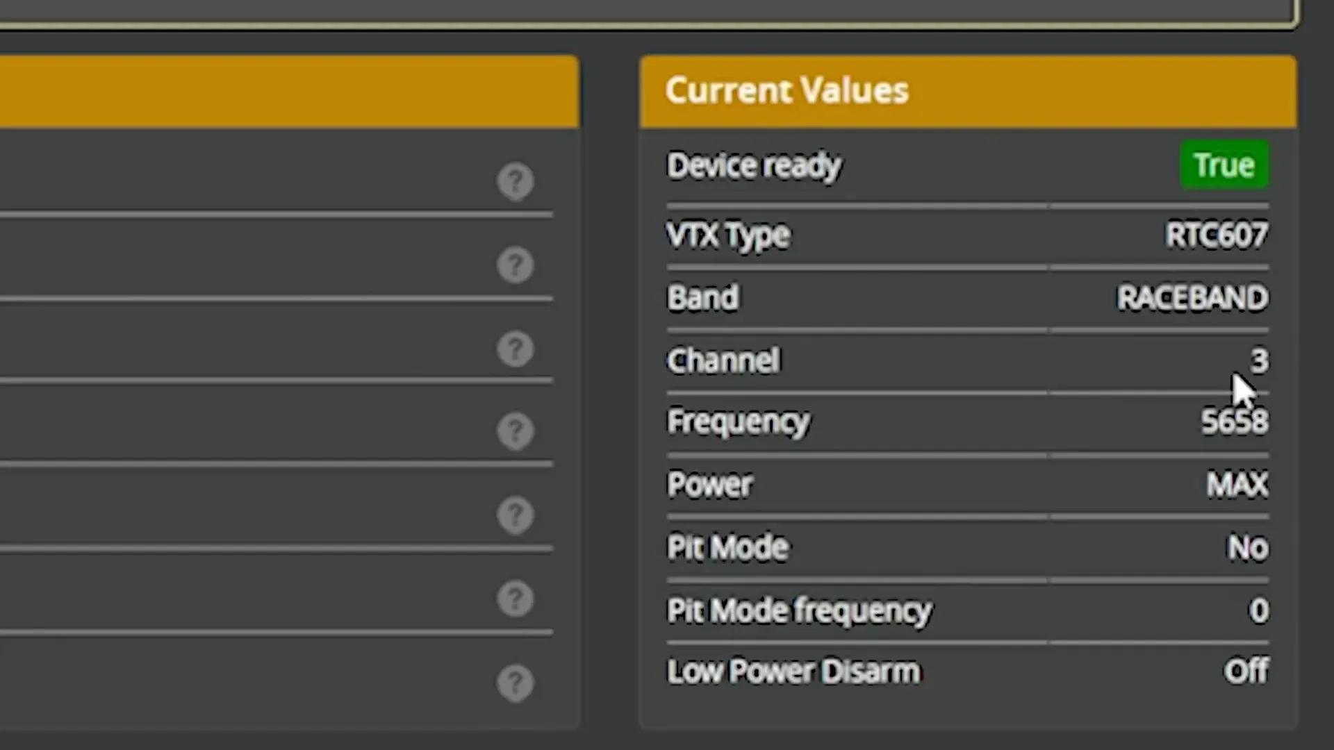 Testing the vTX channel changes
