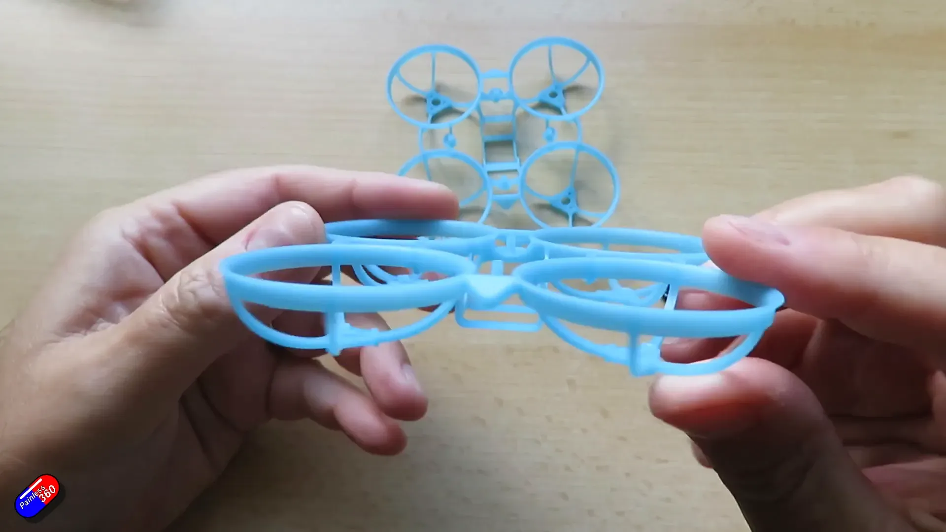 BetaFPV Air75 2 frame beside original version 1 frame